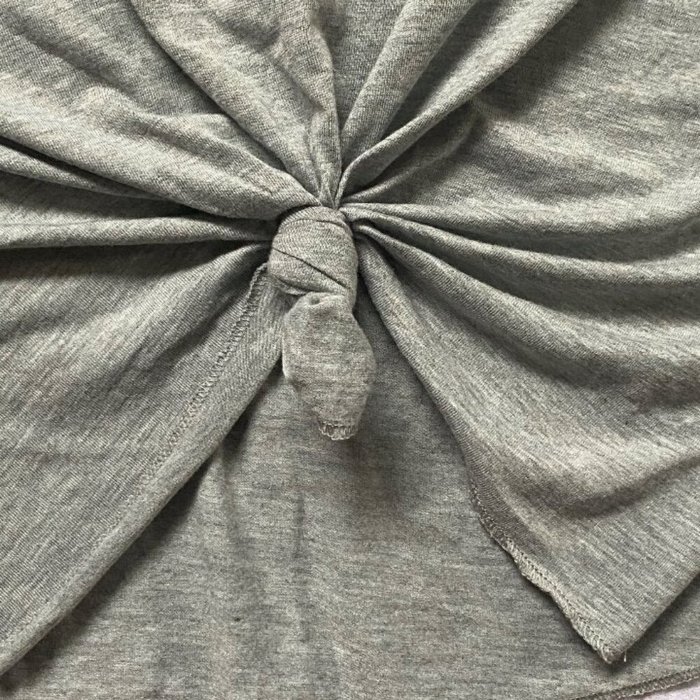 NFL 'Teens' New York Giants Apparel Front Tie Short Sleeve T-Shirt-Gray- Lg-NWT - Picture 4 of 6